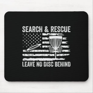 Disc Golf Search And Rescue Leave No Disc Behind M Mouse Pad