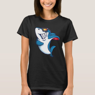 Disc Golf Shark Shirt For Kids Funny Disc Golfing