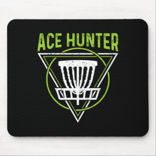 Disc Golf Shirt Funny Ace Hunter Disc Golf Mouse Pad