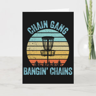 Disc Golf Shirt Funny Chain Retro Disc Golf Gift  Card