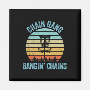 Disc Golf Shirt Funny Chain Retro Disc Golf Gift  Magnet