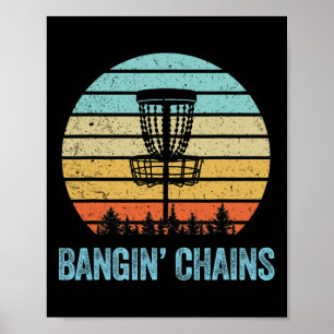 Disc Golf Shirt Funny Nging Chains Retro Disc Golf Poster