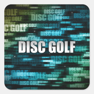 Disc Golf Square Sticker