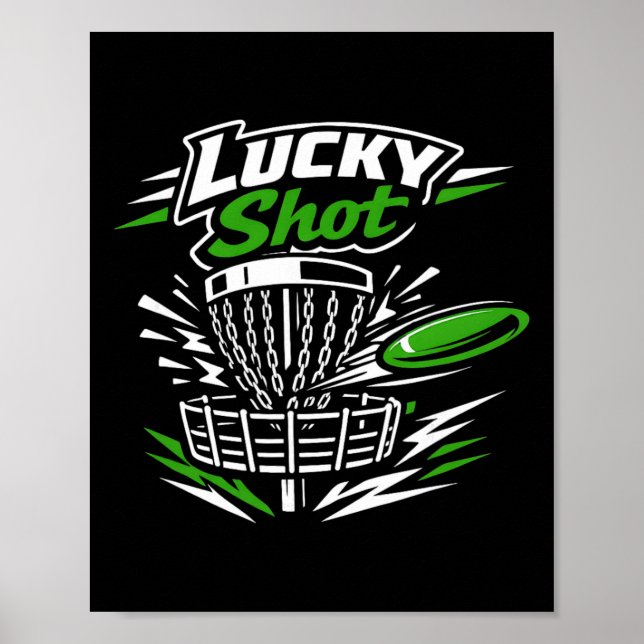 Disc Golf St. Patrick's Day Frolf Player Chain Ng  Poster (Front)