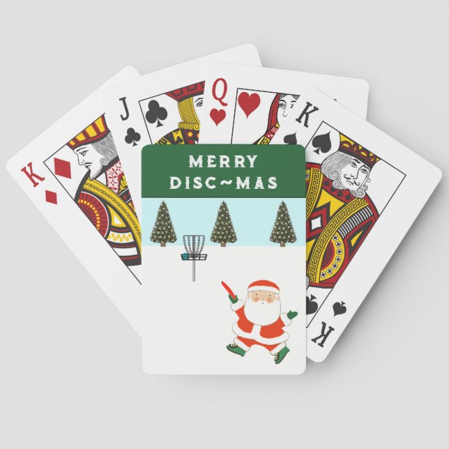 Disc Golf Stocking Stuffer Playing Cards (Back)