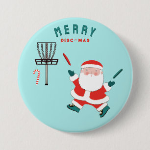 Disc Golf Stocking Stuffers 7.5 Cm Round Badge