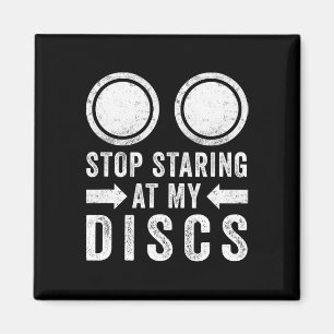 Disc Golf Stop Staring At My Discs Frisbee Sport  Magnet