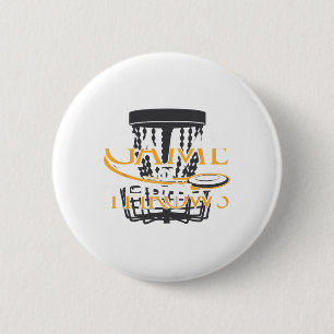 Disc Golf T Shirt For Men Women Funny Frisbee Golf 6 Cm Round Badge