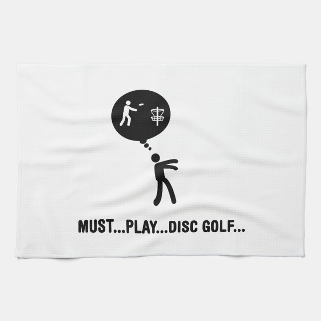 Disc Golf Tea Towel (Horizontal)