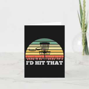 Disc Golf Tee For Men Women Funny Frisbee Golf Card