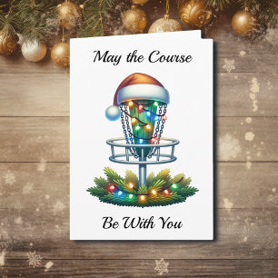 Disc Golf Themed Christmas Card
