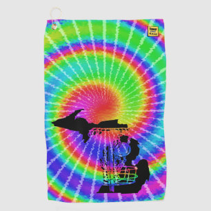 Disc golf towel - Michigan tie dye