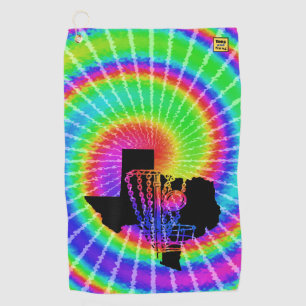Disc golf towel - Texas tie dye