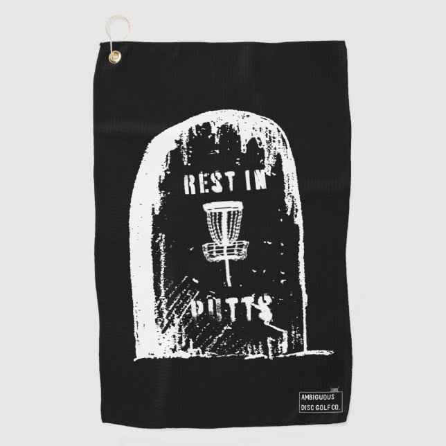 Disc Golf Towel with Bag Clip (Front)