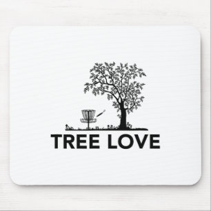 Disc Golf Tree Love Mouse Pad