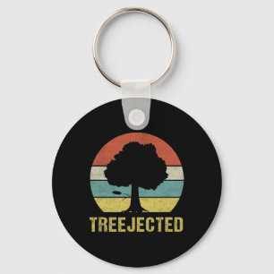 Disc Golf Treejected Design For A Disc-golf Player Key Ring