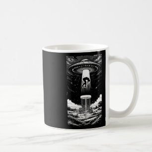 Disc Golf Ufo Funny Flying Saucer Alien Abduction Coffee Mug