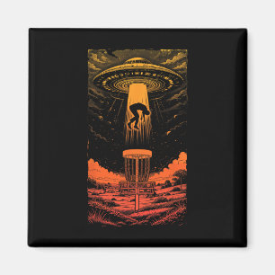 Disc Golf Ufo Funny Flying Saucer Alien Abduction Magnet