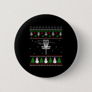 Disc Golf Ugly Christmas Sweater Pajama For Men Wo 6 Cm Round Badge