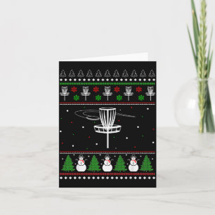 Disc Golf Ugly Christmas Sweater Pajama For Men Wo Card