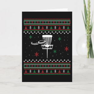 Disc Golf Ugly Christmas Xmas Gift Idea For Men Wo Card