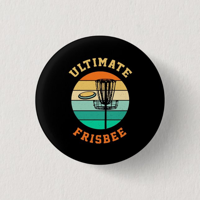 Disc Golf Ultimate Frisbee 3 Cm Round Badge (Front)