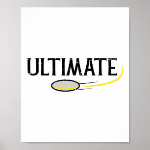 Disc Golf Ultimate Frisbee Frolf Sport Player Men  Poster