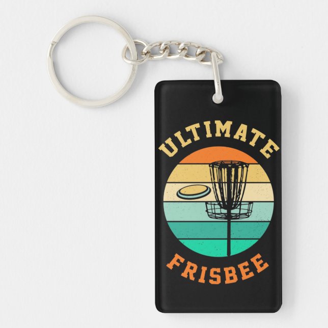 Disc Golf Ultimate Frisbee Key Ring (Front)