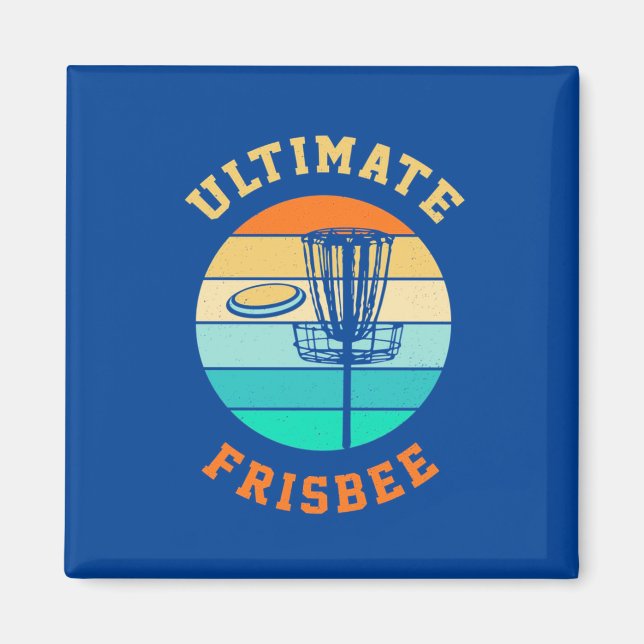 Disc Golf Ultimate Frisbee Magnet (Front)
