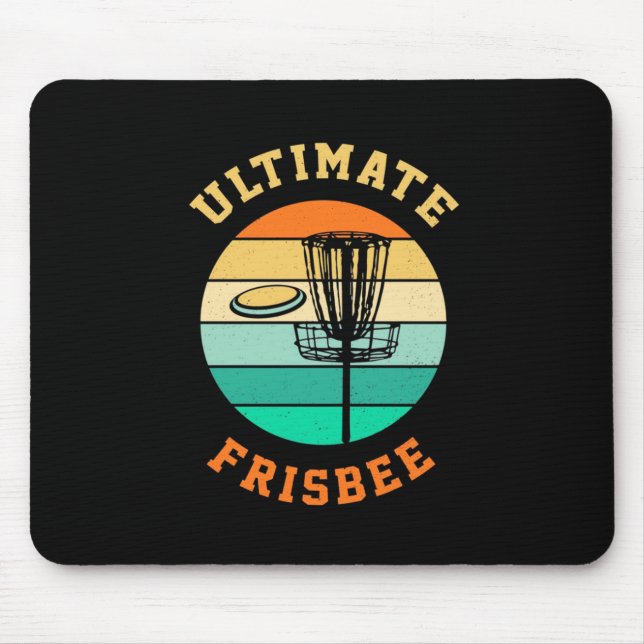 Disc Golf Ultimate Frisbee Mouse Pad (Front)
