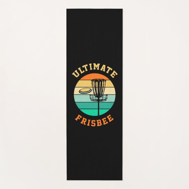 Disc Golf Ultimate Frisbee Yoga Mat (Front)