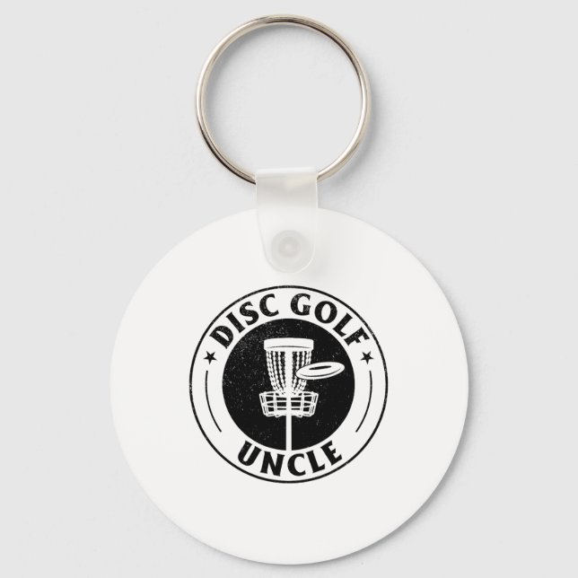 Disc Golf Uncle - Disc Golfing Uncle Disc Golf Pla Key Ring (Front)