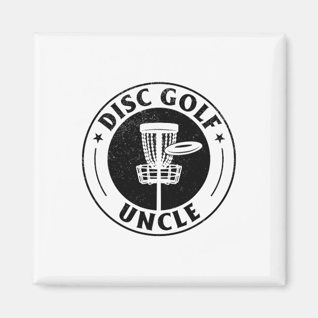 Disc Golf Uncle - Disc Golfing Uncle Disc Golf Pla Magnet (Front)