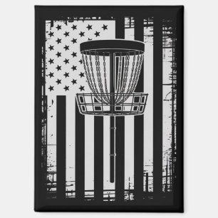 Disc Golf USA Flag Golfer Golfing Sport Lover Magnet