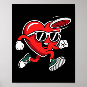 Disc Golf Valentines Day Poster