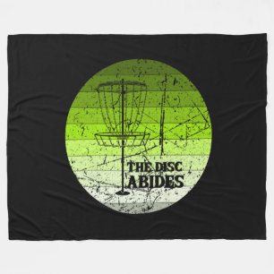 Disc Golf Vintage Fleece Blanket
