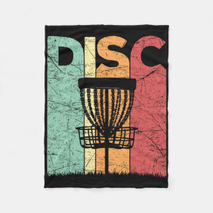 Disc Golf Vintage Frolf Retro Disc Golf Player Fleece Blanket