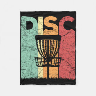 Disc Golf Vintage Frolf Retro Disc Golf Player Fleece Blanket