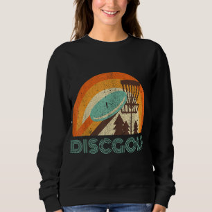 Disc Golf Vintage Funny Frisbee Disc Golf Gifts Sweatshirt