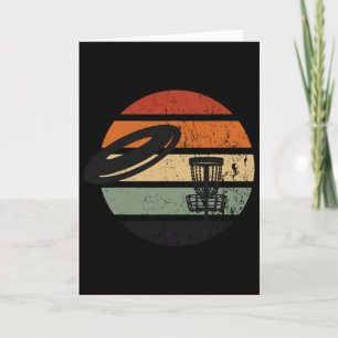 Disc Golf Vintage Retro Disc Golfer Card