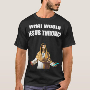 Disc Golf What Would Jesus Throw Frisbee Golfing T-Shirt