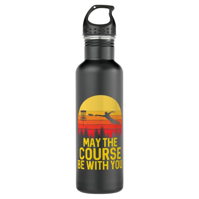 Disc Golf With You 710 Ml Water Bottle (Front)