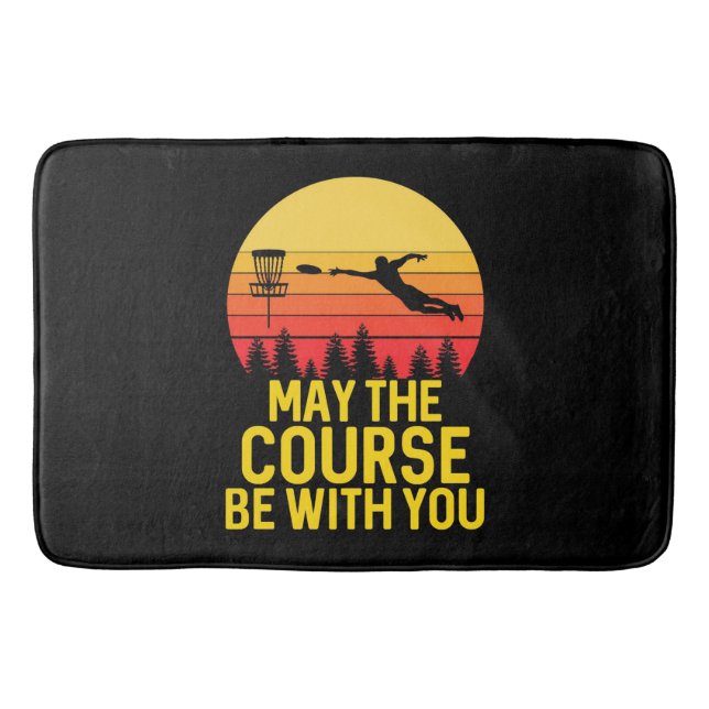 Disc Golf With You Bath Mat (Front)