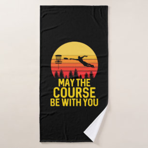 Disc Golf With You Bath Towel