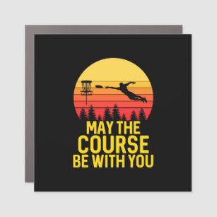 Disc Golf With You Car Magnet