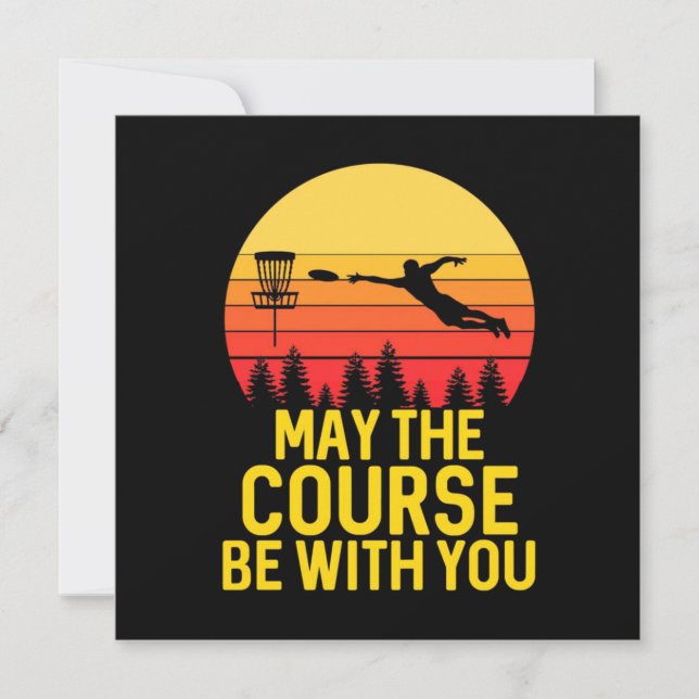 Disc Golf With You Holiday Card (Front)