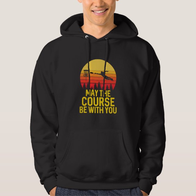 Disc Golf With You Hoodie (Front)