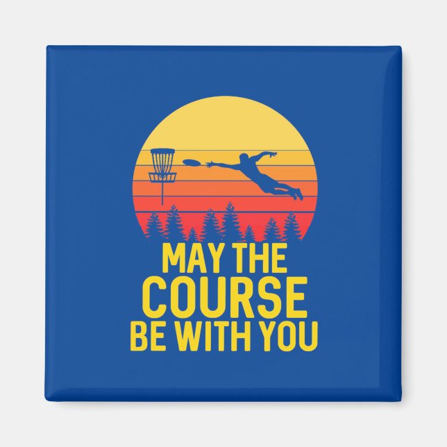 Disc Golf With You Magnet (Front)