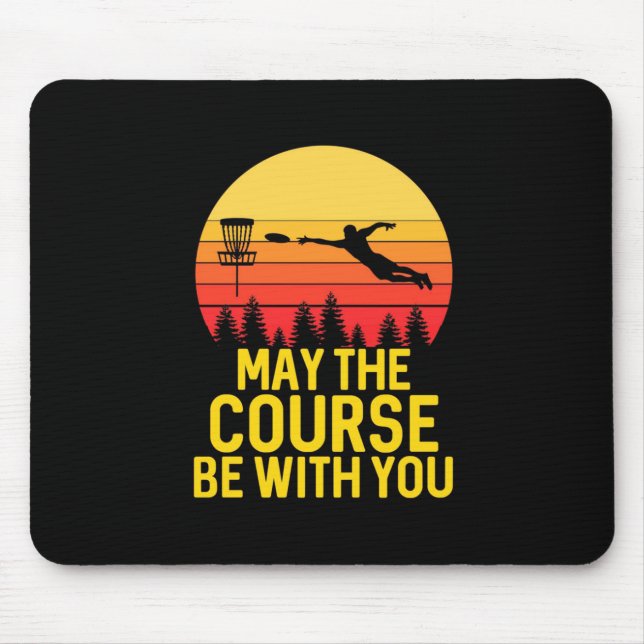 Disc Golf With You Mouse Pad (Front)