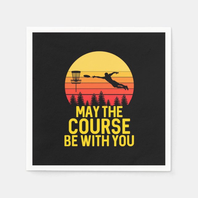 Disc Golf With You Napkin (Front)